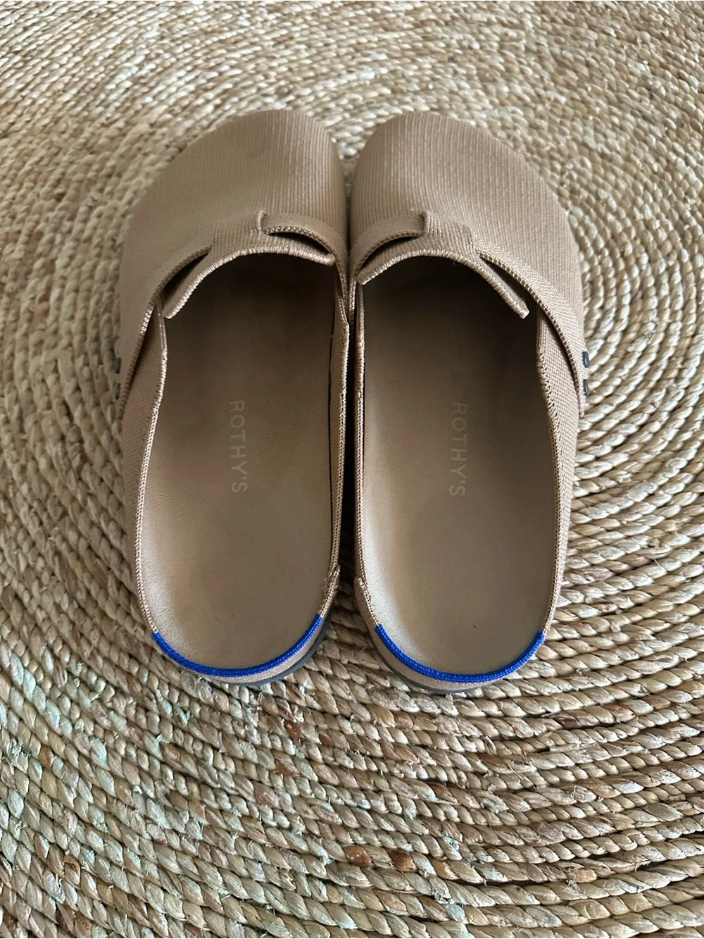 Rothys Tan Slip-On Clogs